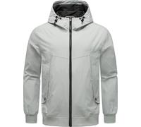 Outdoorjacke RAGWEAR "Tyller", Herren, Gr. M (50), grau (hellgrau), Material: 74% Baumwolle, 26% Nylon. Innenfutter: 100% Polyester, lässig geschnitten hüftlang, hoch geschlossener Ausschnitt, Ärmel o