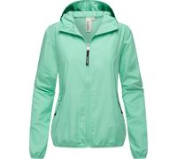Ragwear Damen extraleichte Übergangsjacke Sommerjacke kurz mit Kapuze Vinzie C YOUMODO Turquoise Gr. L