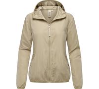 Outdoorjacke RAGWEAR "Vinzie C", Damen, Gr. M (38), beige, 100% Polyester, casual, lässig geschnitten hüftlang, hoch geschlossener Ausschnitt, Langarm Ärmel ohne Ärmelschlitz elastischer Bund mit Gumm