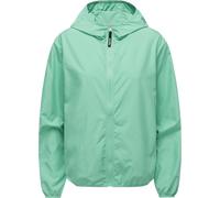 Outdoorjacke RAGWEAR "Vinzie C", Damen, Gr. XL (42), blau (türkis), 100% Polyester, casual, lässig geschnitten hüftlang, hoch geschlossener Ausschnitt, Langarm Ärmel ohne Ärmelschlitz elastischer Bund