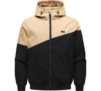 Outdoorjacke RAGWEAR "Winngs YOUMODO", Gr. M (50), sand, Obermaterial: 65% Baumwolle, 35% Polyester; Innenfutter: 100% Polyester, gerade hüftbedeckend, hoch geschlossener Ausschnitt, eng Strickbündche