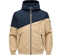 Outdoorjacke RAGWEAR "Winngs YOUMODO", Gr. XXXL (58), navy, Obermaterial: 65% Baumwolle, 35% Polyester; Innenfutter: 100% Polyester, gerade hüftbedeckend, hoch geschlossener Ausschnitt, eng Strickbünd