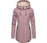 Outdoorjacke RAGWEAR "Zuzka", Damen, Gr. 4XL (48), lila (mauve), Außenmaterial: 100% Polyester; Innenfutter: 100% Polyester, tailliert Po-bedeckend, hoch geschlossener Ausschnitt, mit Knöpfen,Ärmel mi