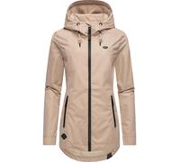 Outdoorjacke RAGWEAR "Zuzka", Damen, Gr. M (38), braun (latte macchiato), Außenmaterial: 100% Polyester; Innenfutter: 100% Polyester, tailliert Po-bedeckend, hoch geschlossener Ausschnitt, mit Knöpfen