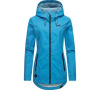 Outdoorjacke RAGWEAR "Zuzka", Damen, Gr. XS (34), blau (himmelblau), Außenmaterial: 100% Polyester; Innenfutter: 100% Polyester, tailliert Po-bedeckend, hoch geschlossener Ausschnitt, mit Knöpfen,Ärme