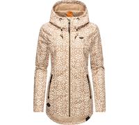 Outdoorjacke RAGWEAR "Zuzka Ikat", Damen, Gr. M (38), braun (latte macchiato), Außenmaterial: 100% Polyester. Innenfutter: 100% Polyester, tailliert Po-bedeckend, hoch geschlossener Ausschnitt, mit Kn