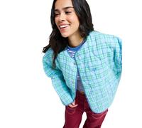 Outdoorjacke ROXY "Seaside Resort", Damen, Gr. S, airy blau as if plaid, Obermaterial: 100% Viskose;, Jacken Outdoorjacke (53147411-S) airy blau as if plaid