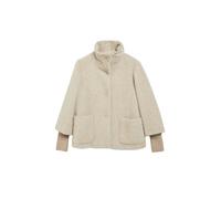 Outdoorjacke S.OLIVER BLACK LABEL, Damen, Gr. 34, beige (light braun), Web, Obermaterial: 63% Polyamid, 37% Polyester. Futter: 100% Polyester, gemustert, regular fit hüftlang, Jacken Outdoorjacke, Reg