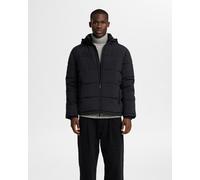 Outdoorjacke SELECTED HOMME "SLHCOOPER PUFFER JKT NOOS", Herren, Gr. M, schwarz, Web, Obermaterial: 100% Nylon, unifarben, regular fit normal, Jacken Outdoorjacke (40711007-M)
