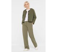 Outdoorjacke SENSES.THE LABEL, Damen, Gr. L/XL, grün (new khaki), Material: 100% Polyester, Futter: 100% Polyester, Füllung: 100% Polyester, unifarben, gerade kurz, eingesetzt gerader Abschluss, Jacke