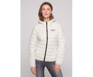 Outdoorjacke SOCCX, Damen, Gr. 3XL, kitt, Steppware, Material: 100% Polyamid, Futter: 100% Polyester, Füllung: 100% Polyester, bedruckt, bestickt, slim fit normal, eingesetzt elastischer Bund, Jacken