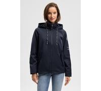 Outdoorjacke SOCCX, Damen, Gr. S, blau, Web, Material: 100% Polyester, Futter: 100% Polyester, regular fit normal, eingesetzt Rippbündchen, Jacken Outdoorjacke, mit verstellbarem Gummizug im Saum (869