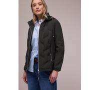 Outdoorjacke STREET ONE, Damen, Gr. 46, schwarz, Stoff, Obermaterial: 100% Polyester; Obermaterial 2: 100% Polyester; Futter: 100% Polyester; Füllung: 100% Polyester, gemustert, normal normal, ohne Au