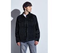 Outdoorjacke STREET ONE MEN, Damen, Gr. XL (44), nightwalk blau, Web, Obermaterial: 100% Baumwolle; Futter: 100% Polyester, unifarben, normal normal, V-Ausschnitt, Bündchen, Jacken Outdoorjacke, aus r