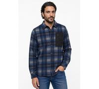 Outdoorjacke STREET ONE MEN, Herren, Gr. M (40), schwarz ink blau, Stoff, 100% Polyester, Jacquardmuster, normal normal, V-Ausschnitt, abgesteppt, Jacken Outdoorjacke, mit Fleece innen (66573944-M) sc