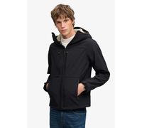 Outdoorjacke SUPERDRY "HOOD BORG TREKKER JKT", Herren, Gr. 3XL, schwarz, Web, Obermaterial: 90% Polyester, 10% Elasthan, unifarben, relaxed fit normal, Jacken Outdoorjacke, Materialmix, relaxed fit (1