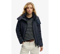 Outdoorjacke SUPERDRY "HOODED ARCTIC WINDCHEATER", Damen, Gr. XS, blau (schwarzest navy), Web, Obermaterial: 100% Polyester, unifarben, regular fit normal, Jacken Outdoorjacke, Kunstfaser, regular fit