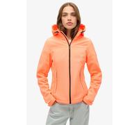 Outdoorjacke SUPERDRY "HOODED CLASSIC TREKKER JKT", Damen, Gr. S, rot (pastelline coral), Web, Obermaterial: 90% Polyester, 10% Elasthan, unifarben, slim fit, Jacken Outdoorjacke (95836369-S)