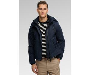 Outdoorjacke SUPERDRY "HOODED MF ARCTIC WINDCHEATER", Herren, Gr. L, blau (schwarzest navy), Web, Obermaterial: 100% Polyester, unifarben, loose fit normal, Jacken Outdoorjacke, Kunstfaser, loose fit
