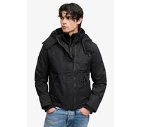 Outdoorjacke SUPERDRY "HOODED MF ARCTIC WINDCHEATER", Herren, Gr. S, schwarz, Web, Obermaterial: 100% Polyester, unifarben, loose fit normal, Jacken Outdoorjacke, Kunstfaser, loose fit (89659446-S) sc