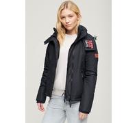 Outdoorjacke SUPERDRY "HOODED MTN WINDBREAKER JACKET", Damen, Gr. M, blau (eclipse navy), Web, Obermaterial: 100% Polyester, unifarben, slim fit, Jacken Outdoorjacke (57441365-M)