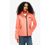 Outdoorjacke SUPERDRY "HOODED MTN WINDBREAKER JKT", Damen, Gr. L, rot (pastelline coral), Web, Obermaterial: 100% Polyester, unifarben, casual, slim fit, Langarm Bündchen, Jacken (36488222-L) pastelli