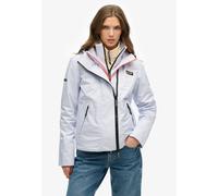 Outdoorjacke SUPERDRY "HOODED MTN WINDBREAKER JKT", Damen, Gr. S, lila (iced lila marl), Web, Obermaterial: 100% Polyester, unifarben, slim fit, Bündchen, Jacken Outdoorjacke (63010159-S)