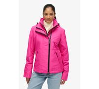 Outdoorjacke SUPERDRY "Hooded Mtn Windbreaker Jkt", Damen, Gr. S, pink (hyper magenta pink), Web, Obermaterial: 100% Polyester, unifarben, normal, Jacken Outdoorjacke (73373712-S) hyper magenta pink