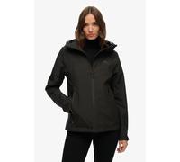 Outdoorjacke SUPERDRY "WATERPROOF JACKET", Damen, Gr. XL, schwarz, Web, Obermaterial: 100% Polyester, unifarben, loose fit Po-bedeckend, Jacken Outdoorjacke, Wasserdicht (Säule wird nachgereicht) (561