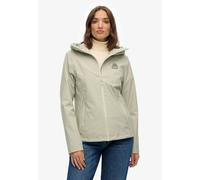 Outdoorjacke SUPERDRY "WATERPROOF JACKET", Damen, Gr. XXL, dusty sage, Web, Obermaterial: 100% Polyester, unifarben, loose fit Po-bedeckend, Jacken Outdoorjacke, Wasserdicht (Säule wird nachgereicht)