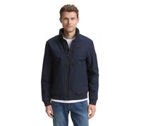 Outdoorjacke TOM TAILOR, Herren, Gr. XL, sky captain blau, Obermaterial: 100% Polyester. Futter: 100% Polyester, unifarben, regular fit taillenbedeckt, Rippbündchen, Jacken Outdoorjacke, mit Logo Stic