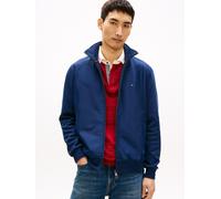 Outdoorjacke TOMMY HILFIGER "ESSENTIAL INTECHNO", Herren, Gr. L, carbon navy, Web, Obermaterial: 72% Baumwolle, 28% Polyester, unifarben, regular fit normal, Rundhals, eingesetzt Rippbündchen, Jacken