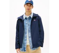 Outdoorjacke TOMMY JEANS "TJM OUTDOOR SHELL", Herren, Gr. 4XL, blau (schwarz night navy), Web, Obermaterial: 100% Nylon, regular fit normal, Rundhals, eingesetzt elastischer Bund, Jacken Outdoorjacke,