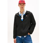 Outdoorjacke TOMMY JEANS "TJM OUTDOOR SHELL", Herren, Gr. S, schwarz, Web, Obermaterial: 100% Nylon, unifarben, regular fit normal, Rundhals, eingesetzt elastischer Bund, Jacken Outdoorjacke, Regular 