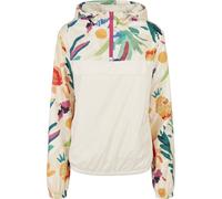 Outdoorjacke URBAN CLASSICS "Urban Classics Damen Ladies Mixed Pull Over Jacket", Damen, Gr. 4XL, bunt (sandweißfruity), 100% Polyester, mehrfarbig, normal, ohne Ausschnitt, Jacken Outdoorjacke (32102
