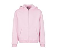 Outdoorjacke URBAN CLASSICS "Urban Classics Fluffy Zip Cardigan", Damen, Gr. M, softpink, 70% Baumwolle, 30% Polyester, unifarben, normal, ohne Ausschnitt, Jacken Outdoorjacke (66915130-M) softpink