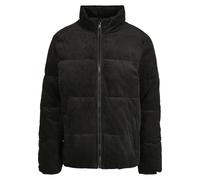 Outdoorjacke URBAN CLASSICS "Urban Classics Herren Boxy Corduroy Puffer Jacket", Herren, Gr. M, schwarz, 100% Baumwolle, unifarben, normal, amerikanischer Ausschnitt, Jacken Outdoorjacke (98697839-M)
