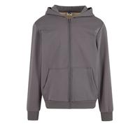 Outdoorjacke URBAN CLASSICS "Urban Classics Herren Cozy Zip Hoody", Damen, Gr. L, cloudgrau, 95% Baumwolle, 5% Elasthan, unifarben, loose fit, ohne Ausschnitt, Jacken Outdoorjacke (63456427-L) cloudgr