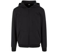 Outdoorjacke URBAN CLASSICS "Urban Classics Herren Cozy Zip Hoody", Damen, Gr. S, schwarz, 95% Baumwolle, 5% Elasthan, unifarben, loose fit, ohne Ausschnitt, Jacken Outdoorjacke (67644333-S) schwarz