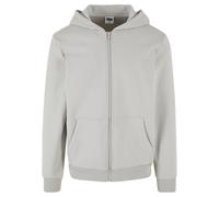 Outdoorjacke URBAN CLASSICS "Urban Classics Herren Cozy Zip Hoody", Gr. XS, lightasphalt, 95% Baumwolle, 5% Elasthan, unifarben, loose fit, ohne Ausschnitt, Jacken Outdoorjacke (59582222-XS) lightasph