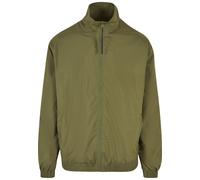 Outdoorjacke URBAN CLASSICS "Urban Classics Herren Wide Track Jacket", Herren, Gr. M, grün (olive), 100% Polyester, unifarben, loose fit, amerikanischer Ausschnitt, Jacken Outdoorjacke (68011366-M) ol