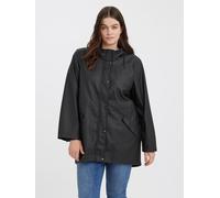 VERO MODA Curve Damen VMCMALOU Coated Jacket CUR NOOS Jacke, Black, 44