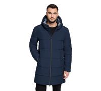 Outdoorjacke VOICE "Herren Winterjacke Wintermantel mit Kapuze", Damen, Gr. L, dunkelblau, Obermaterial: 100% Polyester. Futter: 100% Polyester. Füllung: 100% Polyester., tailliert, Jacken Outdoorjack