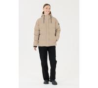 Outdoorjacke WEATHER REPORT "Audrey", Damen, Gr. 46, beige, 100% Polyester, kariert, unifarben, normal, ohne Ausschnitt, Jacken Outdoorjacke, in wasserfester Qualität (26599327-46) beige