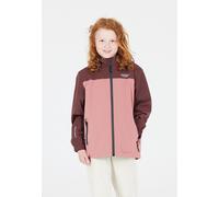 Outdoorjacke WEATHER REPORT "Borise Jr.", Jungen, Gr. 140, rosa, 90% Polyester, 10% Elasthan, mehrfarbig, normal, hoch geschlossener Ausschnitt, Jacken Outdoorjacke, mit wasserdichter Ausstattung (193