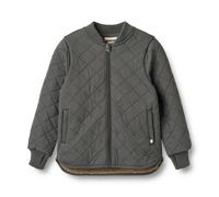 Outdoorjacke WHEAT "Thermo Jacket Benni", Kinder, Gr. 110, schwarz (schwarz sea), Web, Obermaterial: 100% Polyester, unifarben, normal normal, Rundhals, Rippbündchen mit Daumenlöchern, Jacken Outdoorj