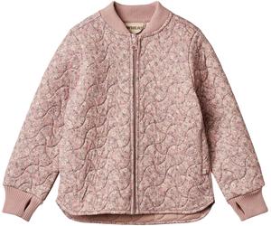 Outdoorjacke WHEAT "Thermo Jacket Loui", Mädchen, Gr. 122, rosa (powder flower meadow), Web, Obermaterial: 100% Polyester, gemustert, regular fit normal, Rippbündchen, Jacken Outdoorjacke, wasserdicht