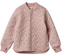 Outdoorjacke WHEAT "Thermo Jacket Loui", Mädchen, Gr. 128, rosa (powder flower meadow), Web, Obermaterial: 100% Polyester, gemustert, regular fit normal, Rippbündchen, Jacken Outdoorjacke, wasserdicht