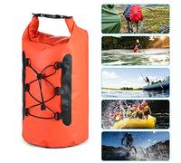 outdoorm 15L wasserdichter Trockensack mit Handyhülle, Roll-Top-Trockensack für Kajakfahren, Bootfahren, Angeln, Surfen, Schwimmen, Rafting (Blau)