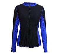 outdoorm Damen-Badeanzug, langärmelig, Badebekleidung, Schnorcheln, schnell trocknend, Neoprenanzug, Surf-Tops (XL)